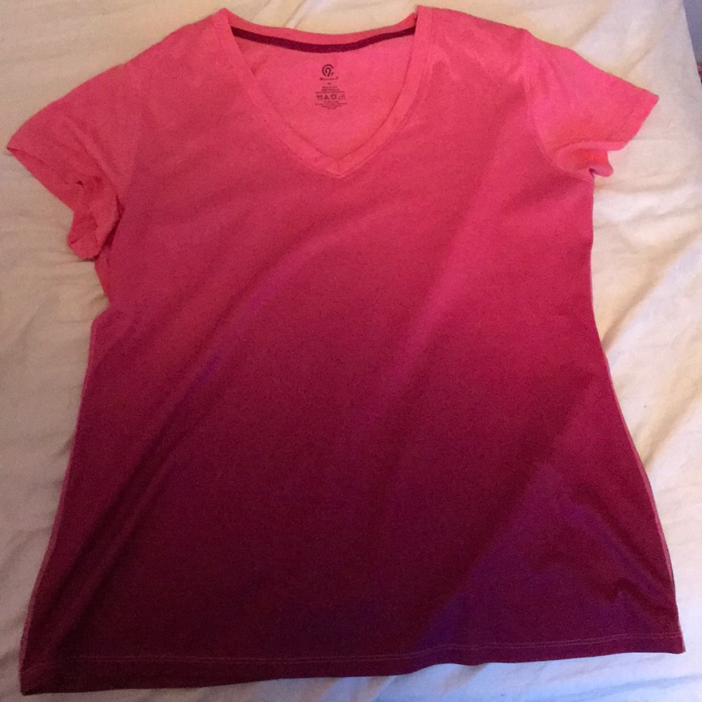 A pink and purple shirt.